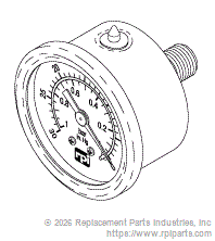 RPI Part #GOG046 - VACUUM GAUGE 