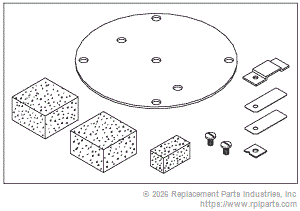 RPI Part #GOK043 - DIAPHRAGM PARTS KIT (300 SERIES)