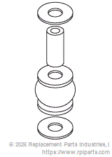 RPI Part #IES020 - MOTOR SHOCK MOUNT ASSEMBLY 