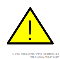 RPI Part #KVD013 - DECAL (WARNING)