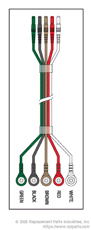 RPI Part #LBM004 - 5 LEADWIRE BONDED SET-40