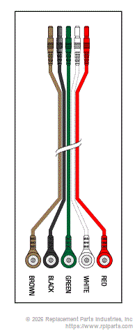 RPI Part #LKM029 - 5 LEADWIRE SET - 24