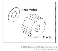 RPI Part #MIC166 - MOTOR COUPLER
