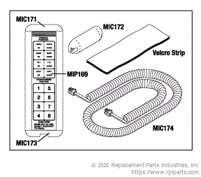 RPI Part #MIC168 - HAND CONTROL