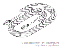 RPI Part #MIC251 - COILED CORD
