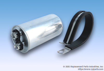 RPI Part #MIC321 - CAPACITOR (50µf,  370 VAC, 50/60  Hz)