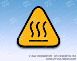 RPI Part #MID330 - DECAL (HOT SURFACE)
