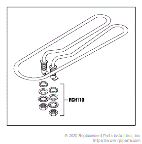 RPI Part #MIH048 - HEATER ELEMENT ASSEMBLY