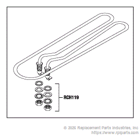 RPI Part #MIH049 - HEATER ELEMENT ASSEMBLY