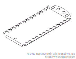 RPI Part #MIP205 - TRAY PLATE