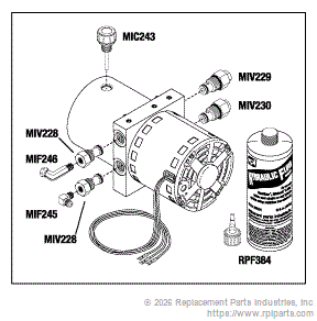 RPI Part #MIP242 - PUMP ASSEMBLY