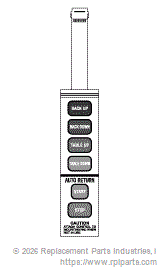 RPI Part #MIP305 - HAND CONTROL PANEL