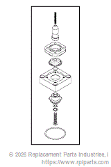 RPI Part #MTK014 - VALVE REBUILD KIT (OVERFLOW)