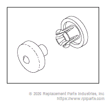 RPI Part #OMK054 - WALL HINGE SNAP & POST KIT