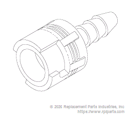 RPI Part #PCC756 - IN-LINE COUPLING (1/8