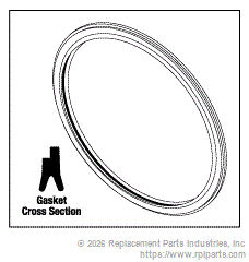 RPI Part #PCG020 - DOOR GASKET