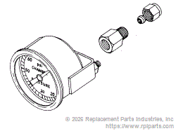 RPI Part #PCG038 - PRESSURE GAUGE