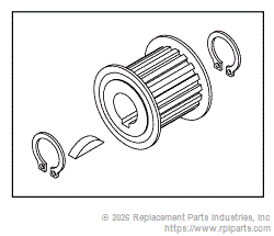 RPI Part #PCK792 - LIFT MOTOR PULLEY KIT
