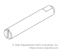 RPI Part #PCP677 - TIE BAR PIVOT PIN 