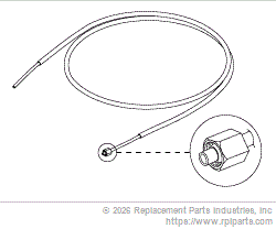 RPI Part #PCT785 - FOOT CONTROLLER TUBING ASSEMBLY