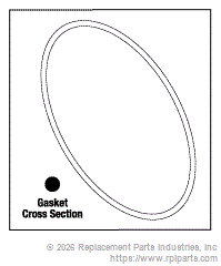RPI Part #RCG017 - DOOR GASKET
