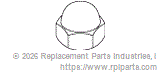 RPI Part #RCN094 - CAP NUT
