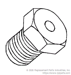 RPI Part #RCS054 - MOUNTING BASE VENT SCREW