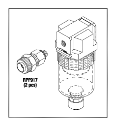 RPI Part #RPA915 - AIR FILTER ASSEMBLY