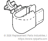 RPI Part #RPB167 - STRAIN RELIEF BUSHING 