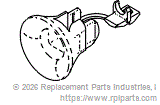 RPI Part #RPB169 - STRAIN RELIEF BUSHING 