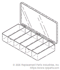 RPI Part #RPB560 - 6-COMPARTMENT STORAGE CASE