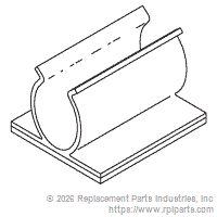 RPI Part #RPC543 - SNAP-IN CORD CLIP