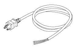 RPI Part #RPC867 - HOSPITAL GRADE POWER CORD WITHOUT CONNECTORS (10A @ 220VAC, 8 ft.)