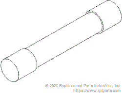 RPI Part #RPF281 - FUSE (15A, 250V) - 1/4