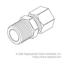 RPI Part #RPF827 - MALE CONNECTOR