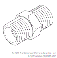 RPI Part #RPF833 - ADAPTOR (1/4 MPT x 1/4 MPT)