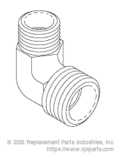 RPI Part #RPF858 - ELBOW FITTING (1/8 X 1/4)