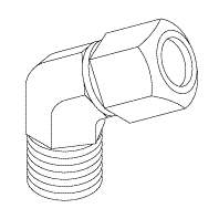 RPI Part #RPF859 - ELBOW FITTING (45˚  MALE)