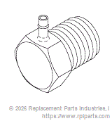 RPI Part #RPF923 - ADAPTOR ELBOW (1/16