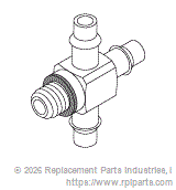 RPI Part #RPF942 - CROSS FITTING  (1/8