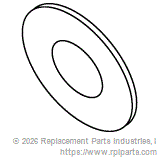 RPI Part #RPH109 - #10 FLAT WASHER 