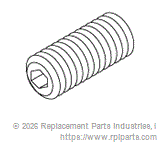 RPI Part #RPH201 - SOCKET HEAD SET SCREW 