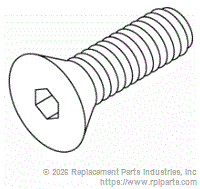 RPI Part #RPH212 - FLAT HEAD HEX SOCKET CAP SCREW 