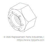 RPI Part #RPH727 - NUT, HEX (1/4-20) 