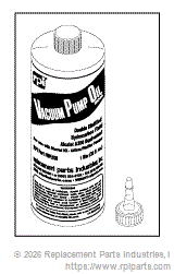 RPI Part #RPL926 - VACUUM PUMP OIL (ADIXEN/PFEIFFER PUMP)