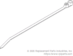 RPI Part #RPT278 - CABLE TIE (8” WHITE) 