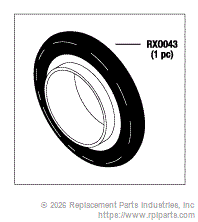 RPI Part #RXR042 - CENTERING RING (16KF)