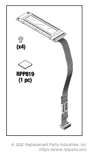 RPI Part #SCA022 - DISPLAY ASSEMBLY