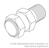 RPI Part #SCV027 - SAFETY VALVE (38 PSI)