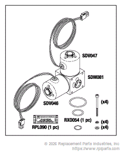 RPI Part #SDA048 - VALVE MANIFOLD ASSEMBLY